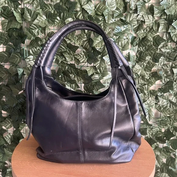 Vera Pelle made in Italy leather handbag bleu navy - Picture 3 of 12